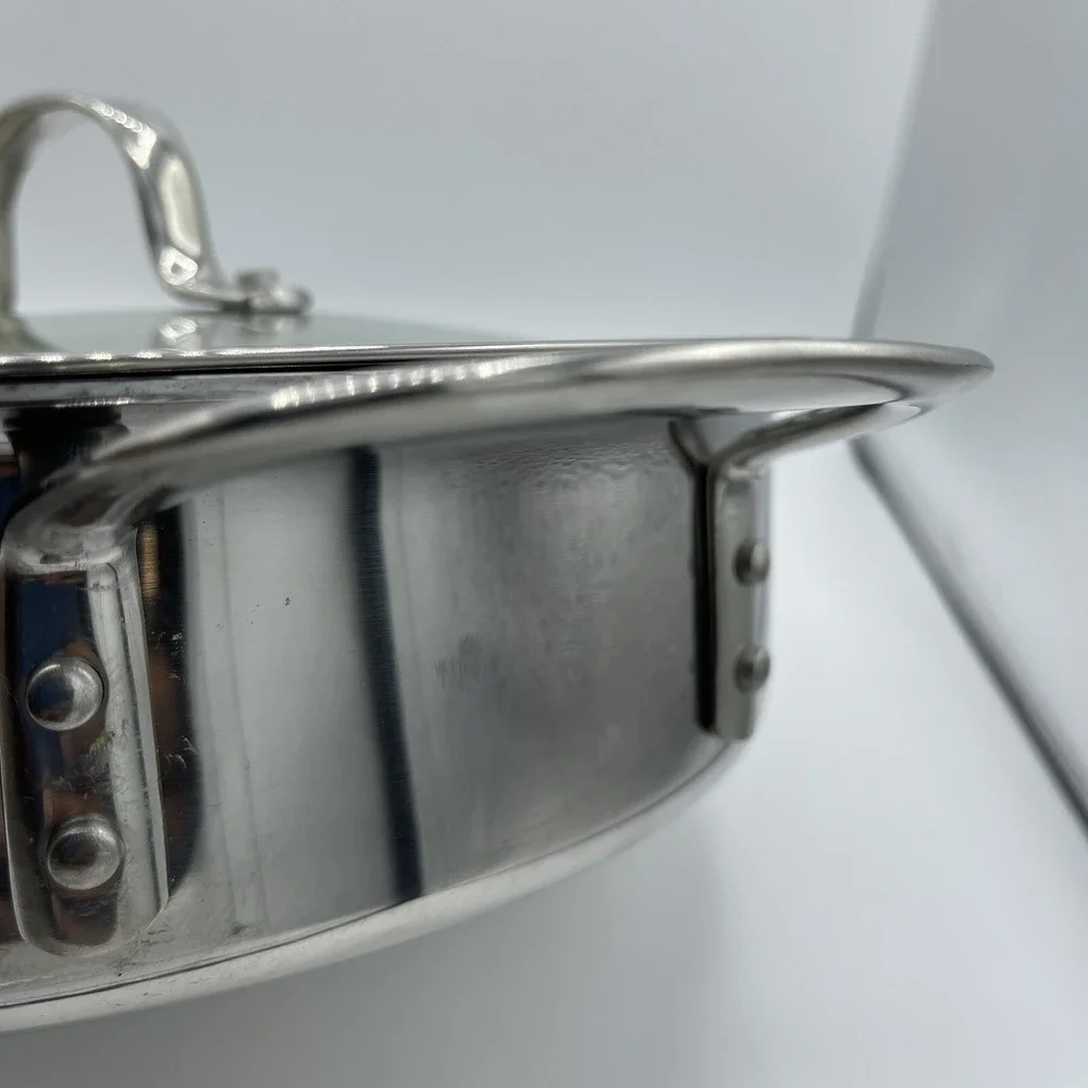 Calphalon Classic Stainless Steel‎ Cookware Saute Pan, 3 Quart Silver